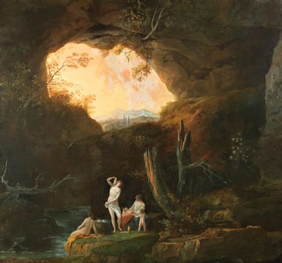 Figures bathing in a landscape; A river landscape with figures fishing (2) by Jules Cesar Denis Van Loo - Auction record, sale price, and art valuation. Compare with similar artists and explore comparable artworks.