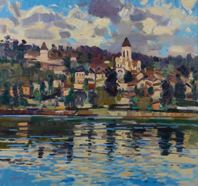 Sample artwork by George Devlin (1937 - 2014), known for landscape painting - View similar artists and auction records
