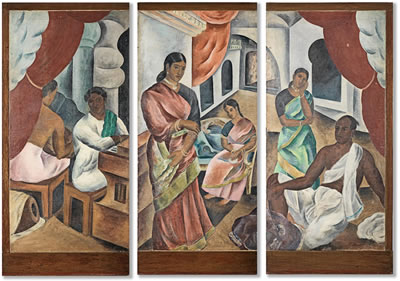 Sample artwork by George Keyt (1901 - 1993), known for painting - View similar artists and auction records