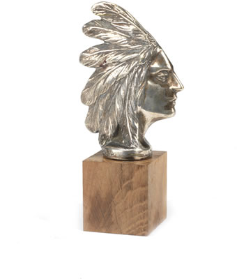 A 'Tete de Sioux' mascot by Henri Payen - Auction record, sale price, and art valuation. Compare with similar artists and explore comparable artworks.