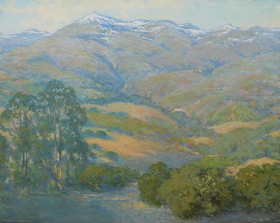 An Early Snowfall on the Mountains, Santa Barbara, California