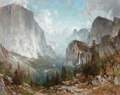 Yosemite Valley from Inspiration Point by Thomas Hill - Auction record, sale price, and art valuation. Compare with similar artists and explore comparable artworks.