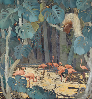Flamingos and Tropical Birds