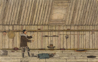 Shaman reviving a man