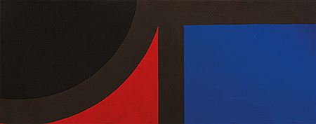 Composition noire-rouge-bleue