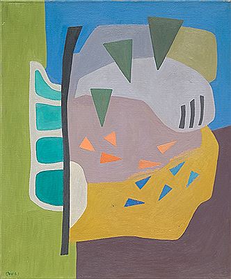 Komposisjon, 1961 by Charlotte Wankel - Auction record, sale price, and art valuation. Compare with similar artists and explore comparable artworks.