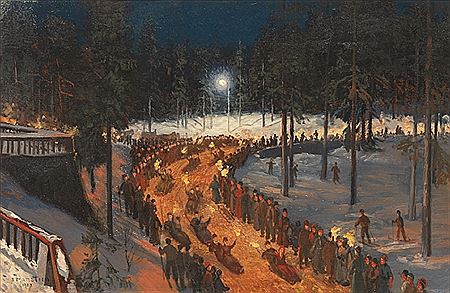 Akekonkurranse ved Holmenkollen Turisthotell, 1903