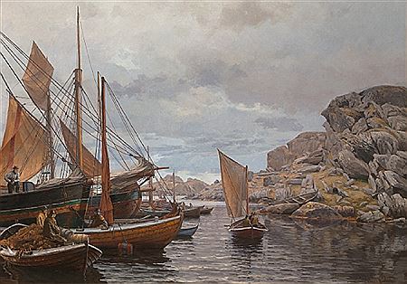 Sample artwork by Lars Laurits Haaland (1855 - 1938), known for painting - View similar artists and auction records