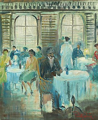 Interior from a Parisian café
