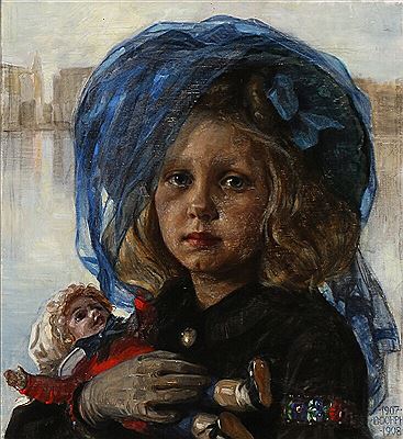 “Lise og hendes dukke”. Lise and her doll.