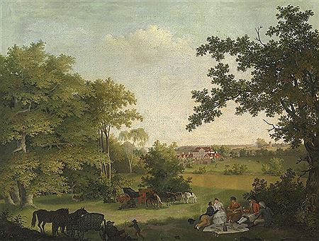 Landscape with Schæffergaarden in Jægersborg