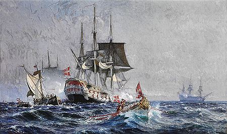 Sample artwork by Christian Molsted (1862 - 1930), known for marine, figure, landscape, genre painting - View similar artists and auction records