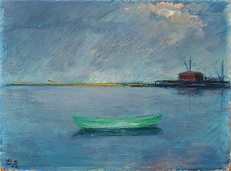 “Havnen ved solopgang”