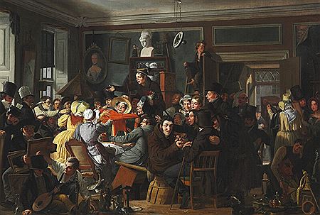 An auction scene. by Wilhelm Marstrand - Auction record, sale price, and art valuation. Compare with similar artists and explore comparable artworks.