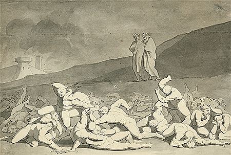 Dante and Vergil in Inferno.