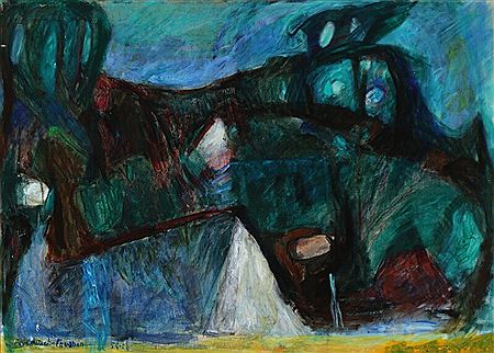 Sample artwork by Poul Hauch-Fausboll (1915 - 1990), known for landscape painting - View similar artists and auction records