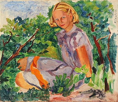 Sample artwork by Kirsten Kjaer (1893 - 1985), known for painting - View similar artists and auction records