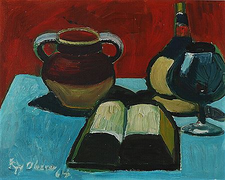 Still life with book.