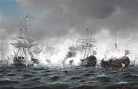 The Battle of Copenhagen. by Johan Jens Neumann - Auction record, sale price, and art valuation. Compare with similar artists and explore comparable artworks.