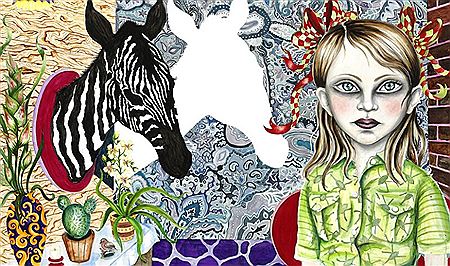 “Uden titel (Zebra Shadow)”