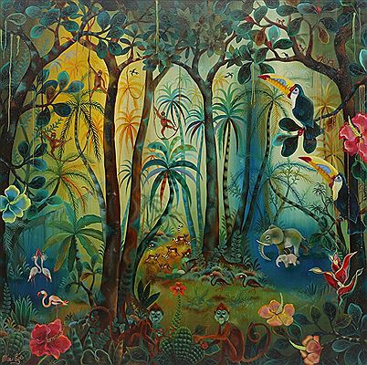 Jungle by Mie Eje - Auction record, sale price, and art valuation. Compare with similar artists and explore comparable artworks.