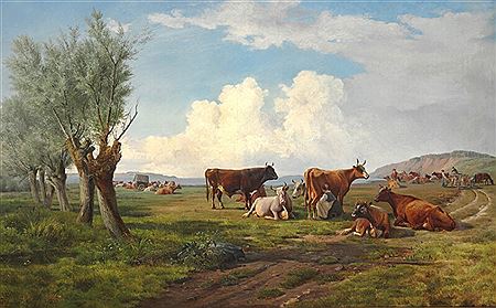 Landscape with cattle