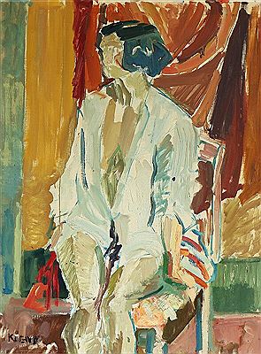 Interior with woman