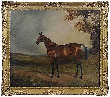 Sample artwork by Percy Earl (1874 - 1947), known for horse, equestrian, domestic animal painting - View similar artists and auction records