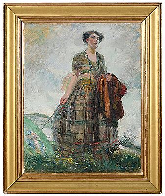 Sample artwork by Karl Anderson (1874 - 1956), known for genre, landscape, figure, portrait and interior painting, teaching - View similar artists and auction records