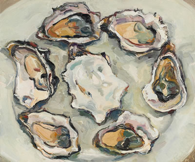 Oysters II by Lewis Miller - Auction record, sale price, and art valuation. Compare with similar artists and explore comparable artworks.