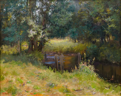 A river landscape