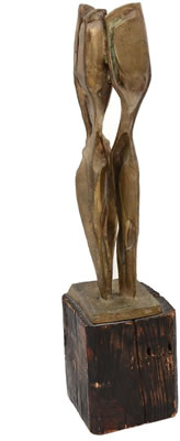 "Three Abstract Figures Standing"