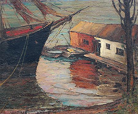 Dockside Scene by Rockwell Carey - Auction record, sale price, and art valuation. Compare with similar artists and explore comparable artworks.