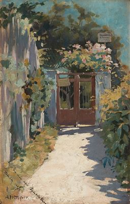 Garden scene from Meudon