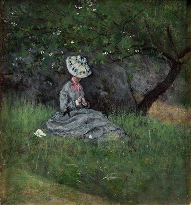 WOMAN IN THE MEADOW by Axel Lindman - Auction record, sale price, and art valuation. Compare with similar artists and explore comparable artworks.