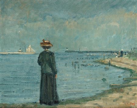 Sample artwork by Viggo Svend Madsen (1885 - 1954), known for portrait, genre and landscape painting - View similar artists and auction records