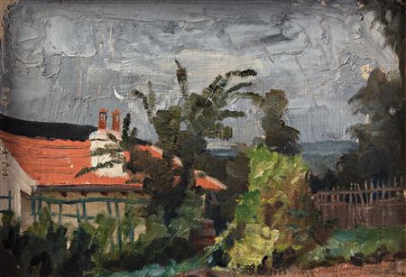 HOUSE WITH A RED ROOF, SCENE FROM MOULINOIS