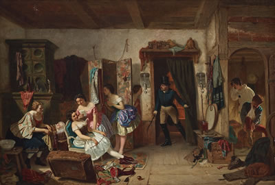 "Ett konstberidaresällskap (II)" (Travelling Circus troupe) by Carl D'unker - Auction record, sale price, and art valuation. Compare with similar artists and explore comparable artworks.