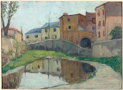 Paesaggio con ponte by Mario Ciucci - Auction record, sale price, and art valuation. Compare with similar artists and explore comparable artworks.