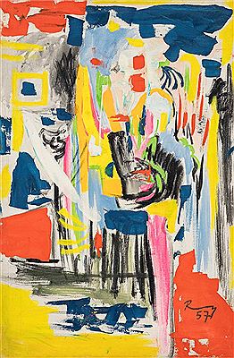 Hiss - Chamber detail (5), 1957 by Ralph Rumney - Auction record, sale price, and art valuation. Compare with similar artists and explore comparable artworks.