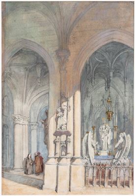 The interior of a cathedral