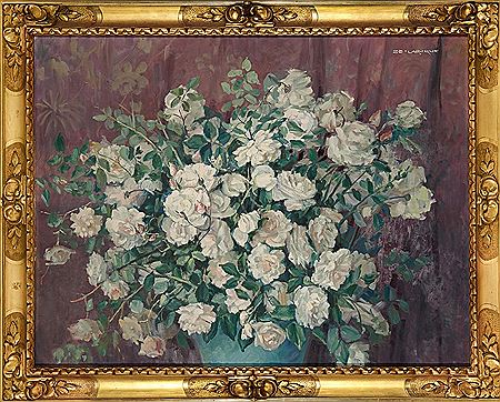 Le Bouquet de roses blanches