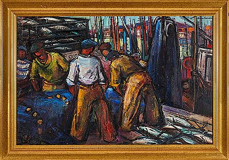 Return to the Tuna Fishing by Rodolphe Caillaux - Auction record, sale price, and art valuation. Compare with similar artists and explore comparable artworks.