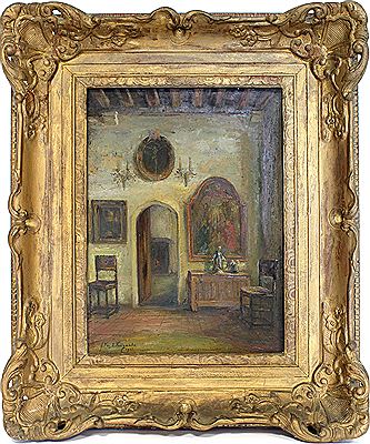 Intérieur présumé du Musée de l'Abbaye de la Biloque