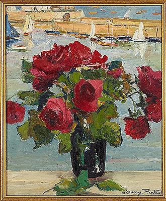 Bouquet de Roses devant Socoa