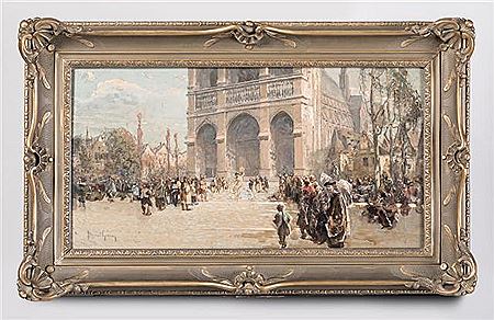 Danseuse devant l'église by David Eugene Girin - Auction record, sale price, and art valuation. Compare with similar artists and explore comparable artworks.