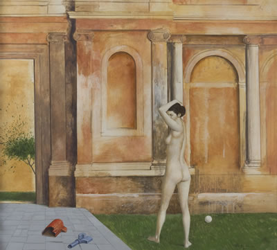 Donna nel cortile, 1981