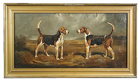 STUDY OF A FOXHOUND COUPLE