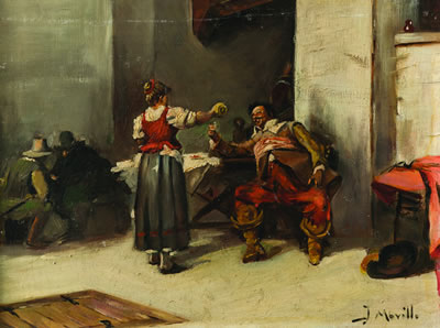 Mosqueteros en la taberna