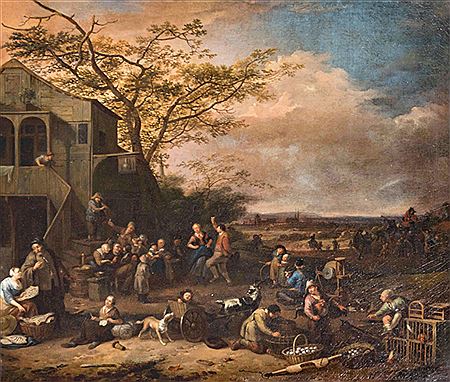Market on a village square by Gillis Winter - Auction record, sale price, and art valuation. Compare with similar artists and explore comparable artworks.
